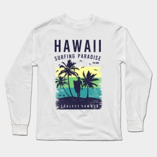 Hawaii Surfing Long Sleeve T-Shirt